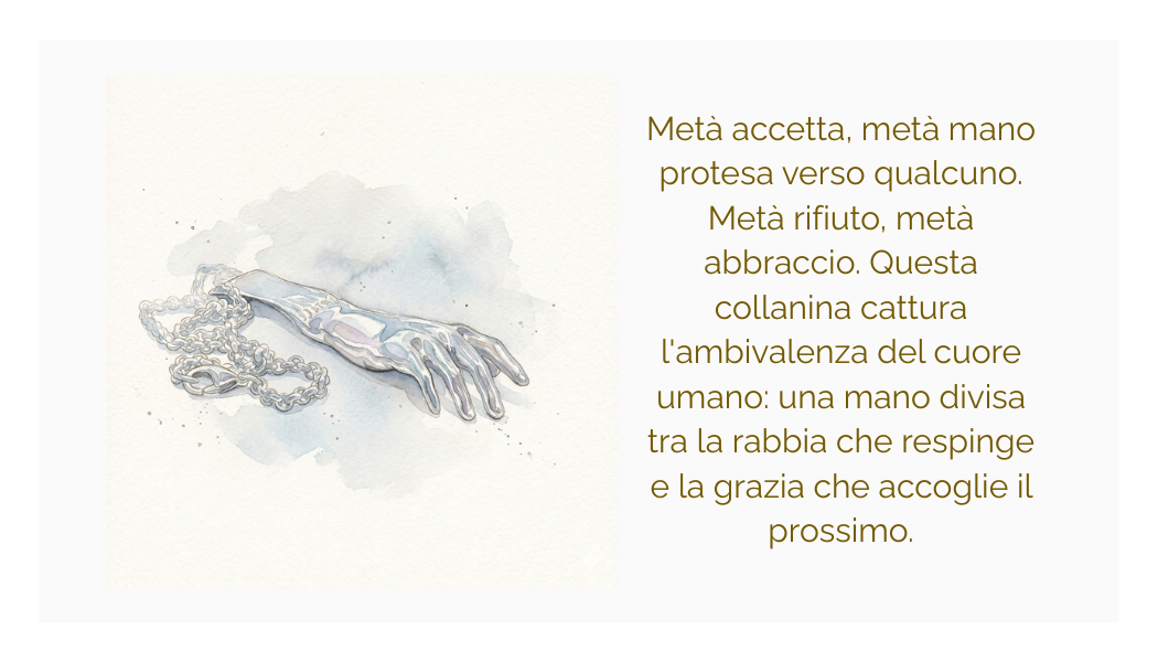 Ciondolo "aut-aut" in argento