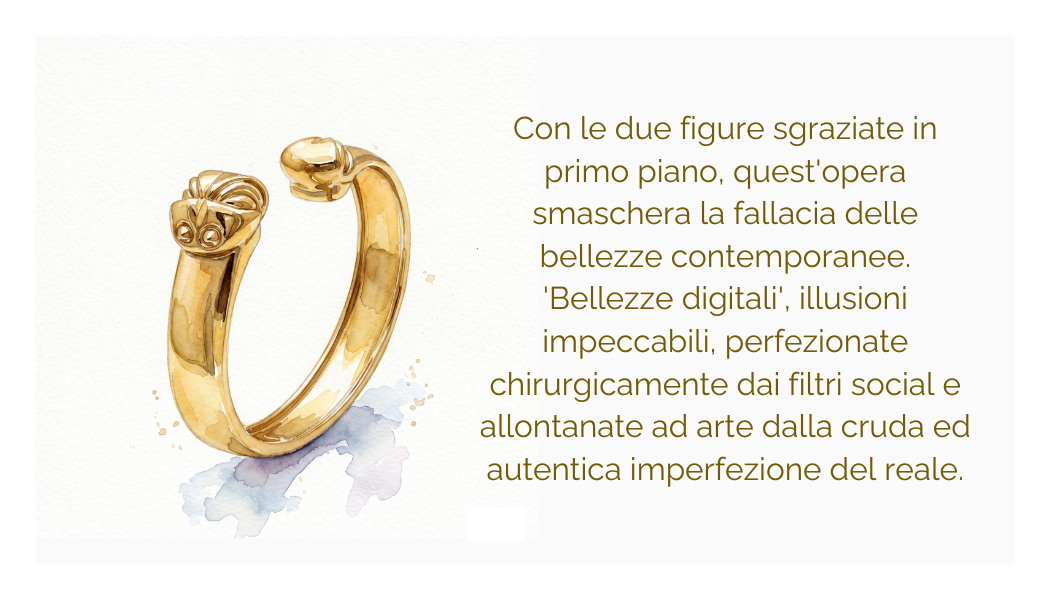 Bracciale "bellezza mendace" in ottone