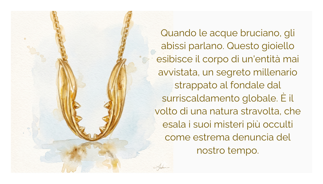 "The sacredness of feminine power" pendant in gold-plated brass