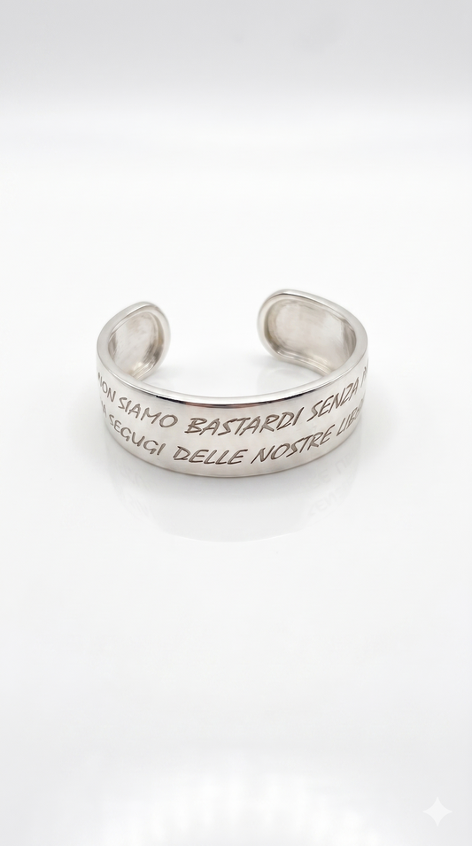 Bracciale "libere idee" in argento