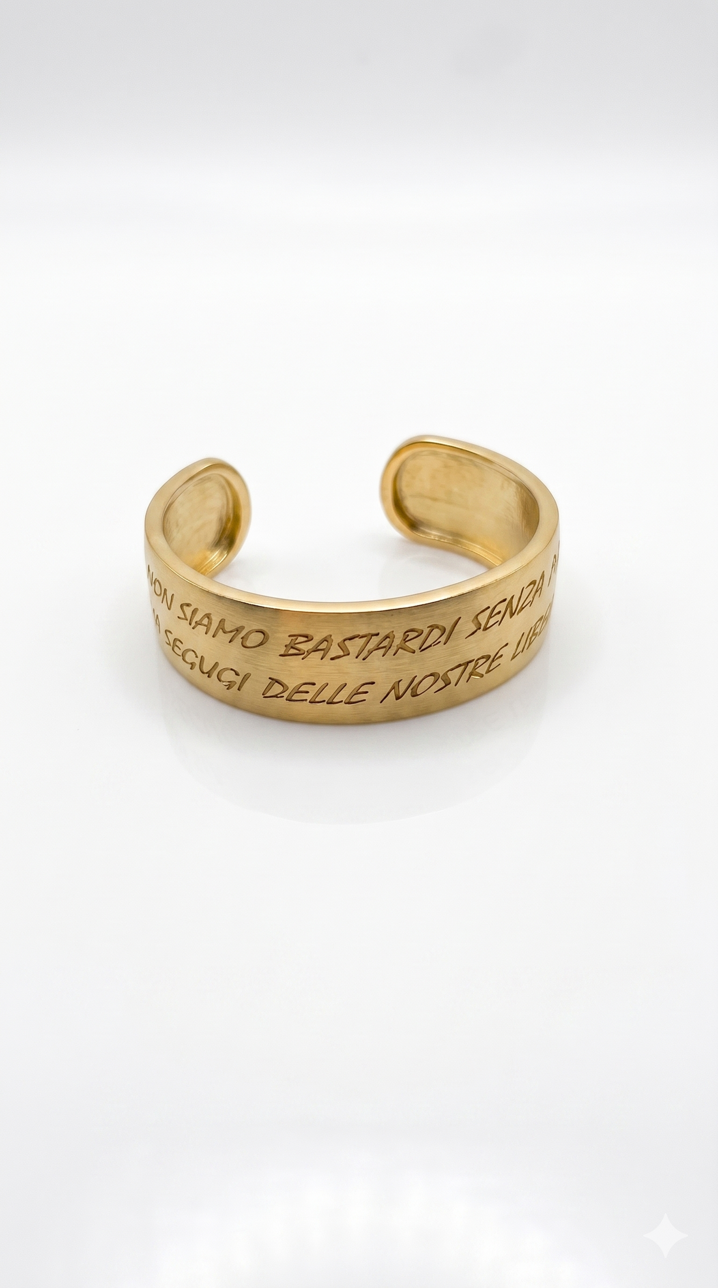Bracciale "libere idee" in ottone