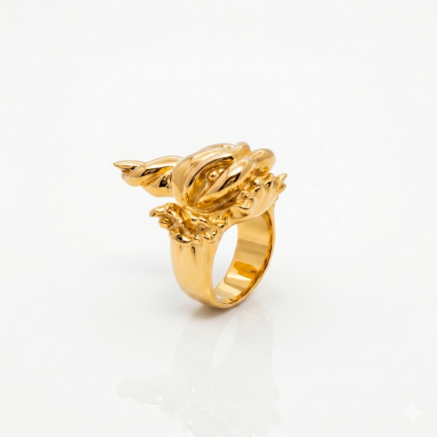 Anello "la maldicenza" in ottone