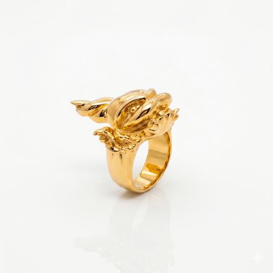 Anello "la maldicenza" in ottone