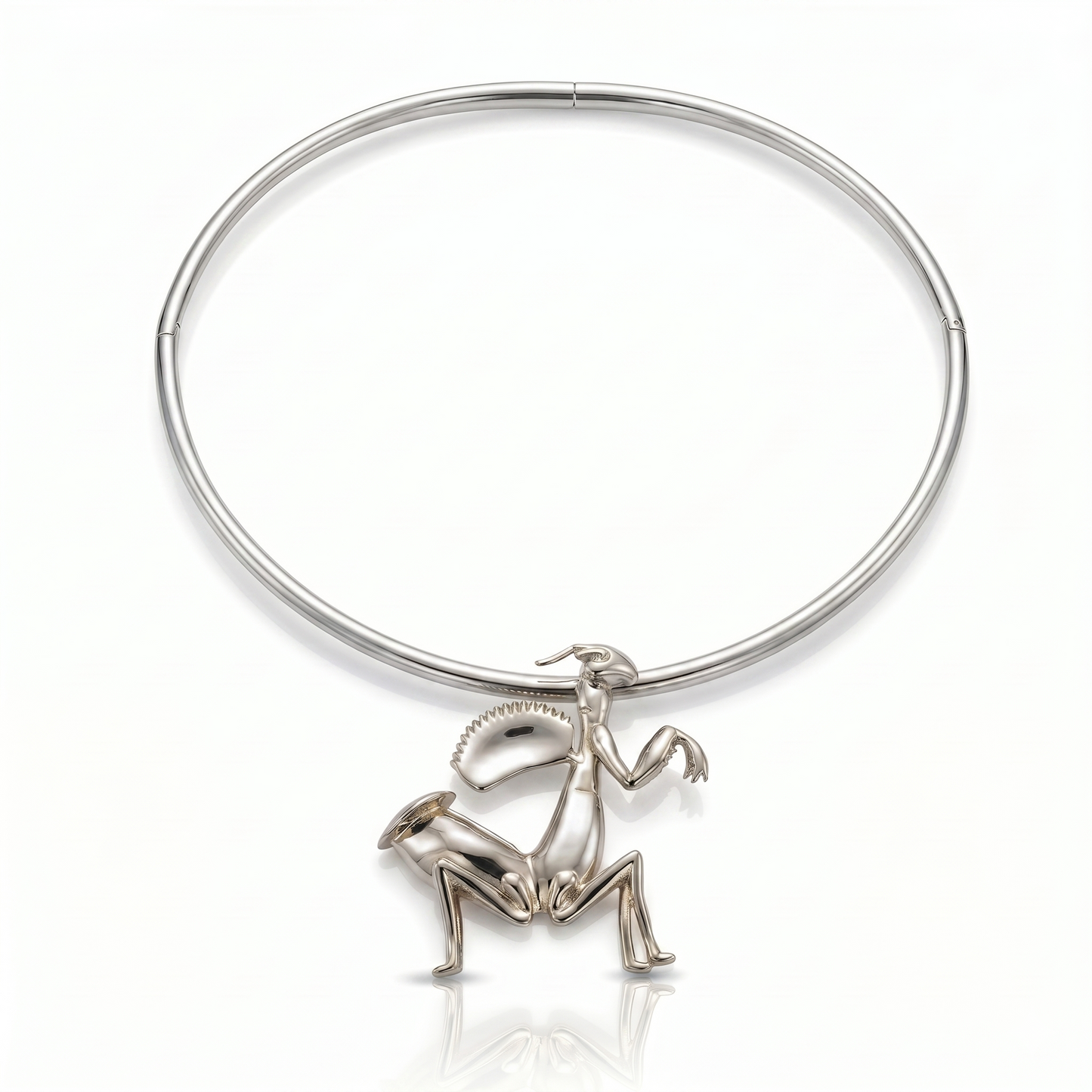 Collana "mantide carnivora" in argento