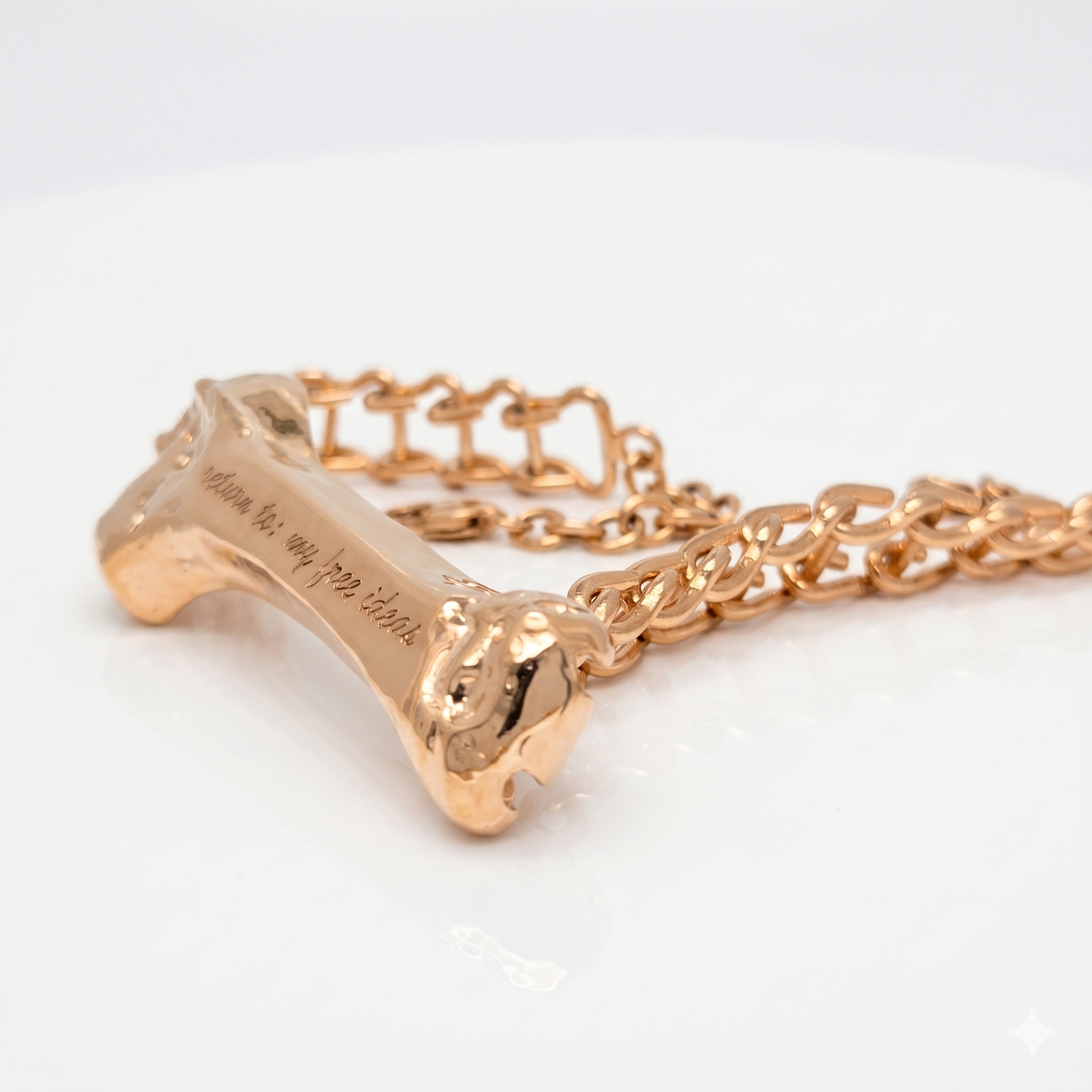 Collana "return to: my free ideas" in ottone