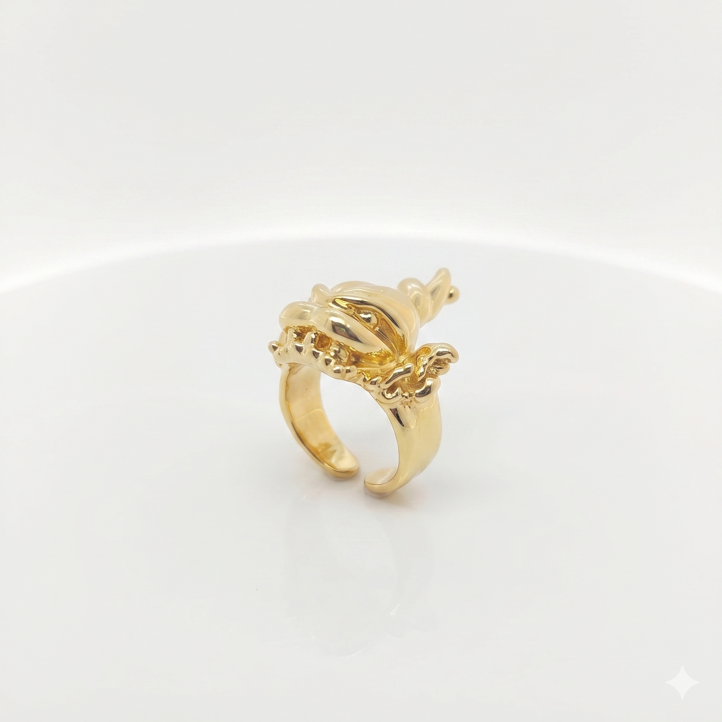 Anello "la maldicenza" in ottone