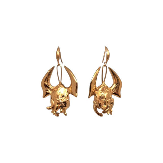 Orecchino "cuoristrello" in ottone