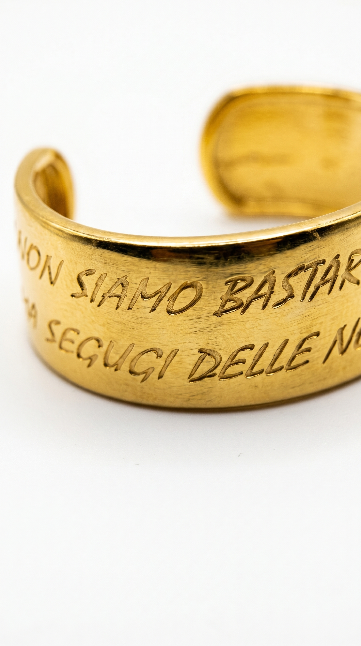 Bracciale "libere idee" in ottone