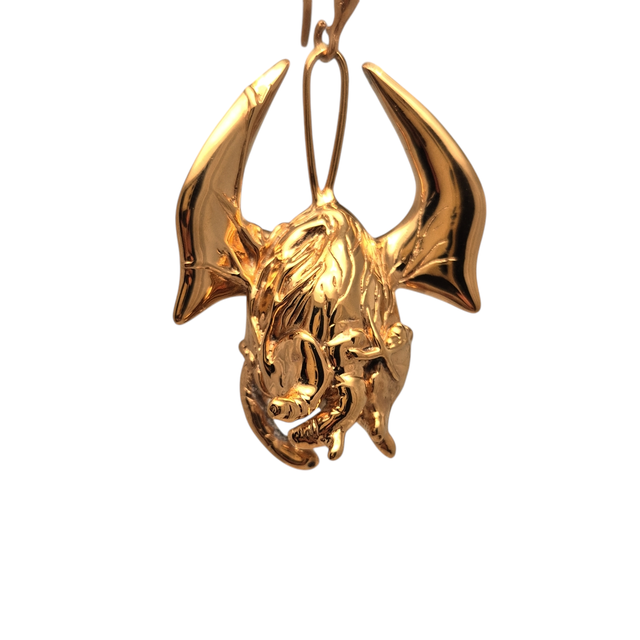 Orecchino "cuoristrello" in ottone