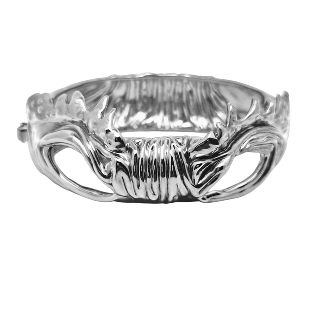 "Sphinx" bracelet in gold-plated brass