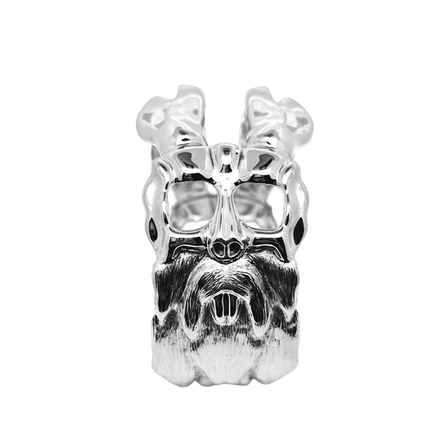 Bracciale "teschiolepre" in argento