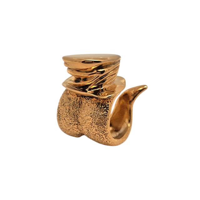 Anello "la malalingua" in ottone
