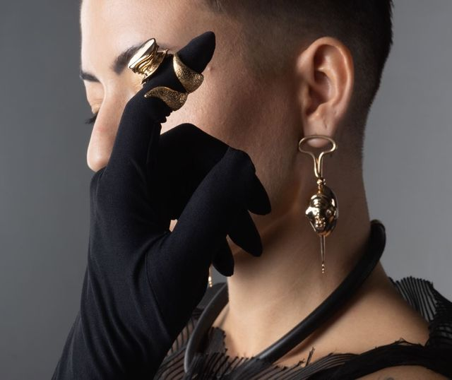 Anello "la malalingua" in ottone