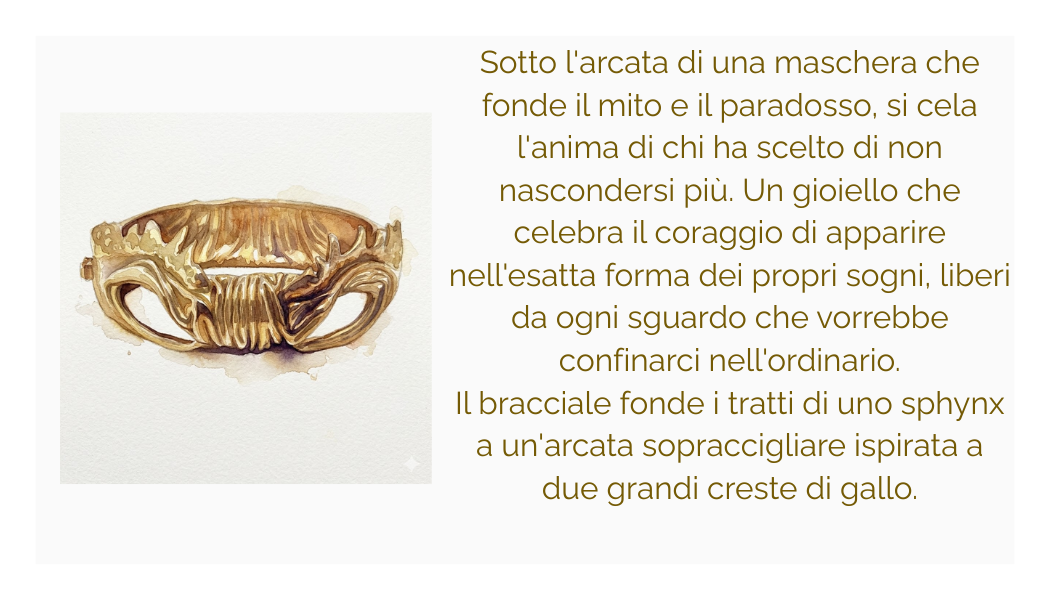 Bracciale "sphynx" in argento