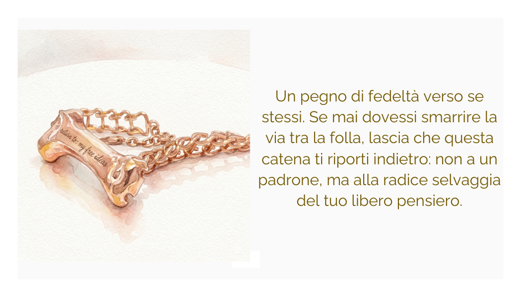 Collana "return to: my free ideas" in ottone