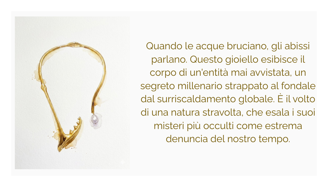 Collana "creatura degli abissi" in ottone